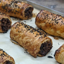 Load image into Gallery viewer, Mushroom, Pearl Barley &amp; Rye Sausage Roll (Vg)

